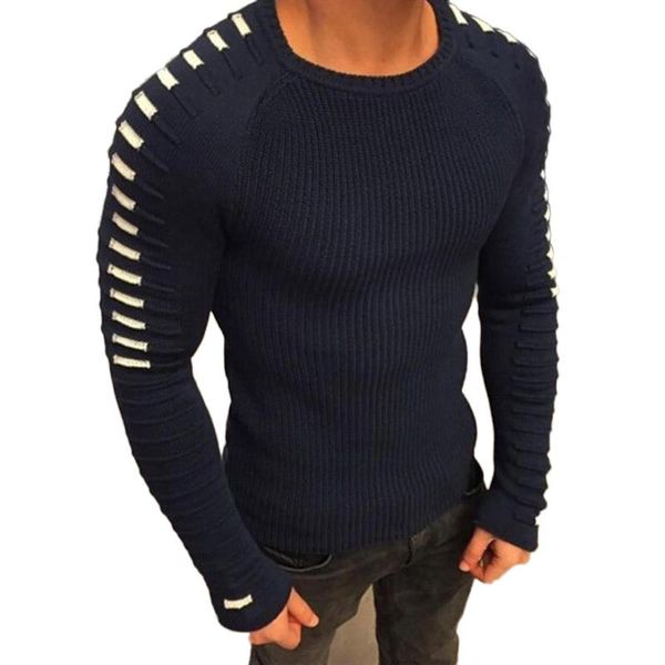 men's sweaters knitted sweater long sleeve patchwork clothes pleated slim fit casual knit warm jumper autumn winter mens, White;black
men's sweaters knitted sweater long sleeve patchwork clothes pleated slim fit casual knit warm jumper autumn winter mens, White;black
