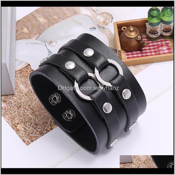 jewelrypunk men jewelry black brown charms circle layer wrap bracelet wristband bracelets gift women tennis drop delivery 2021 bai5h, Golden;silver
jewelrypunk men jewelry black brown charms circle layer wrap bracelet wristband bracelets gift women tennis drop delivery 2021 bai5h, Golden;silver