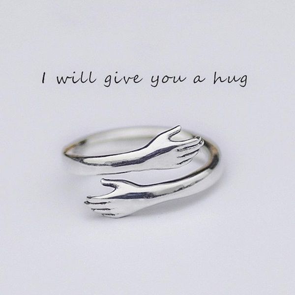cluster rings classic couple fashion men women open adjustable ring i will give you a hug design jewelry for female gift, Golden;silver
cluster rings classic couple fashion men women open adjustable ring i will give you a hug design jewelry for female gift, Golden;silver