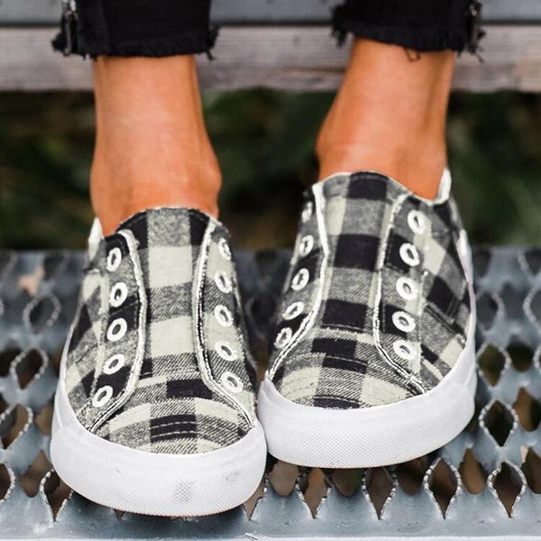 dress shoes plaid canvas women fashion plus size flat shoe lightweight casual ladies lazy loafers comfortable female footwear, Black
dress shoes plaid canvas women fashion plus size flat shoe lightweight casual ladies lazy loafers comfortable female footwear, Black