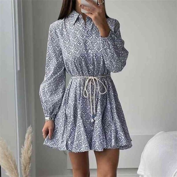 women summer print vintage shirts mini dress za long sleeve sashes bow tie female fashion a-line dresses clothes vestidos 210513, Black;gray
women summer print vintage shirts mini dress za long sleeve sashes bow tie female fashion a-line dresses clothes vestidos 210513, Black;gray