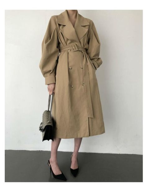 women's coats casaco feminino special offer trench british temperament over knee loose windbreaker female coat solid s3b5, Tan;black
women's coats casaco feminino special offer trench british temperament over knee loose windbreaker female coat solid s3b5, Tan;black