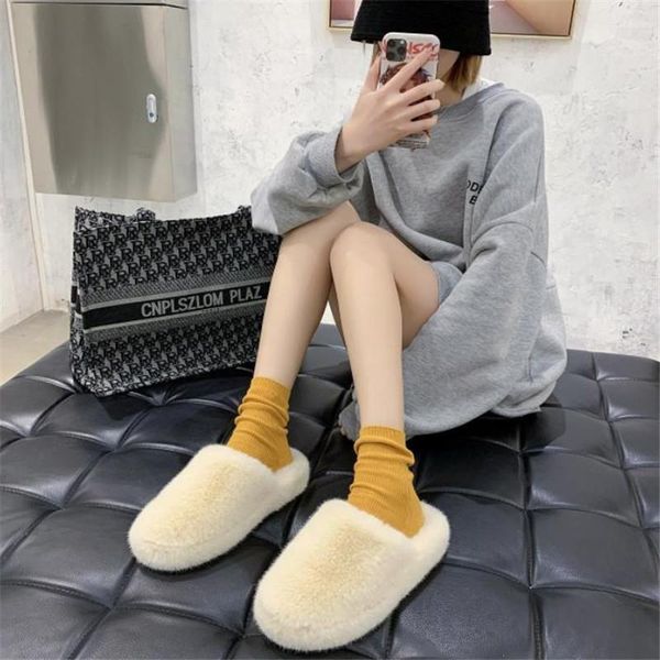 maomao shoes women autumn winter 2021 korean fashion flat sole single women's lazy slippers, Black
maomao shoes women autumn winter 2021 korean fashion flat sole single women's lazy slippers, Black