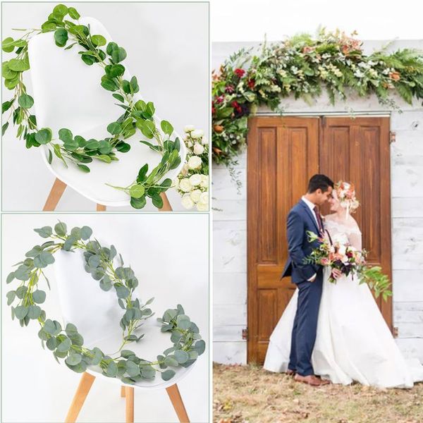 decorative flowers & wreaths simulation round eucalyptus leaves faux silk plant vine for wedding decoration nds
decorative flowers & wreaths simulation round eucalyptus leaves faux silk plant vine for wedding decoration nds