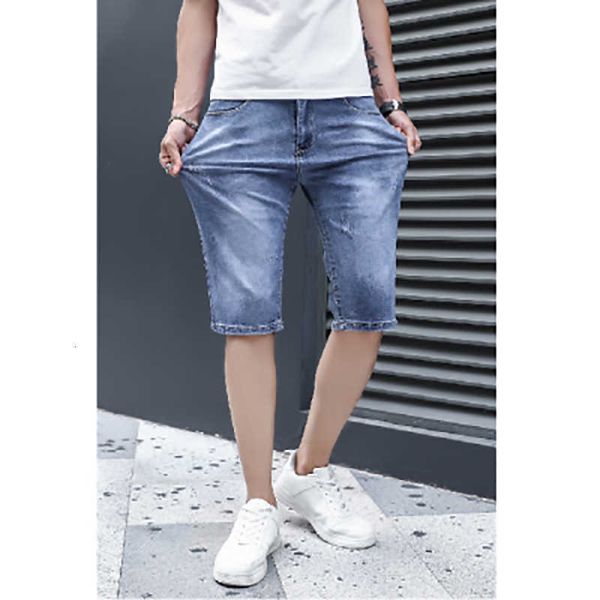 men's jeans knee length fashion pants denim n55 midweight spring autumn trousers 3ssu, Blue
men's jeans knee length fashion pants denim n55 midweight spring autumn trousers 3ssu, Blue