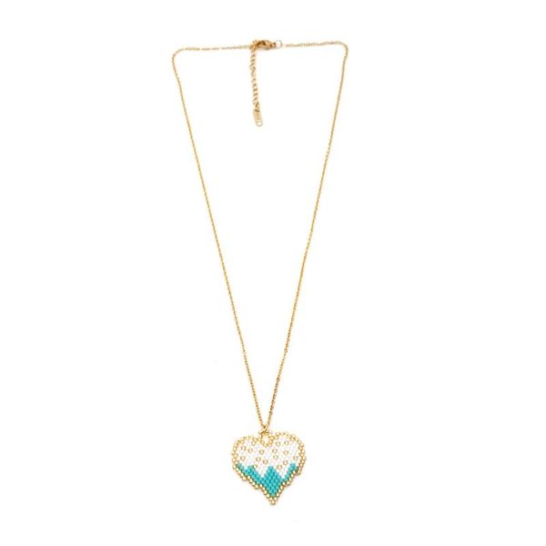 pendant necklaces joye europe classic love heart necklace stylish handmade miyuki beads jewelery initial long chain stainless steel woman, Silver
pendant necklaces joye europe classic love heart necklace stylish handmade miyuki beads jewelery initial long chain stainless steel woman, Silver