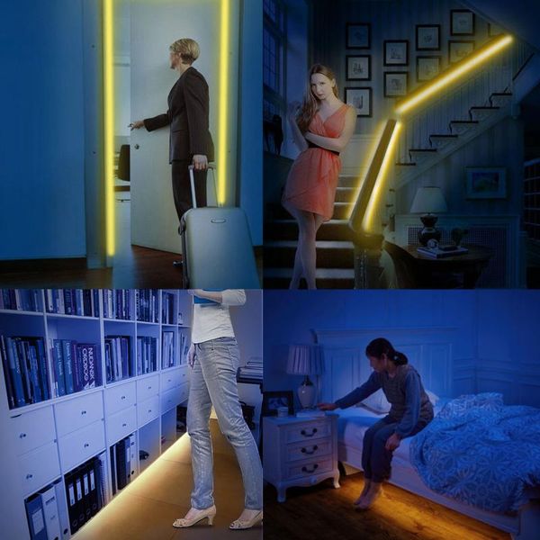 2pcs 1.5m/ 4.9ft motion activated led bed strip lights flexible night light automatic on/off battery operated with us plug strips
2pcs 1.5m/ 4.9ft motion activated led bed strip lights flexible night light automatic on/off battery operated with us plug strips