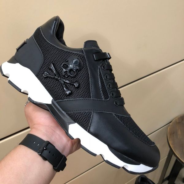 sneaker platform trainers luxury designer suede calfskin shoes mens genuine leather fashion sneakers mixed color with box b37, Black
sneaker platform trainers luxury designer suede calfskin shoes mens genuine leather fashion sneakers mixed color with box b37, Black