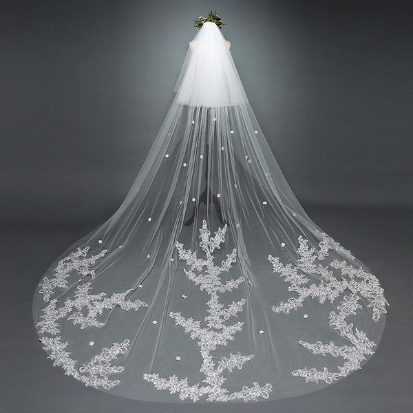 bridal veils elegant applique two-layer wedding accessories 8 pattern long lace edge cathedal voile mariage, Black
bridal veils elegant applique two-layer wedding accessories 8 pattern long lace edge cathedal voile mariage, Black