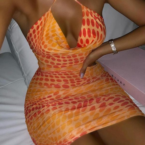 casual dresses polka dot printed backless halter woman summer 2021 sleeveless slim draw string bodycon party club mini dress, Black;gray
casual dresses polka dot printed backless halter woman summer 2021 sleeveless slim draw string bodycon party club mini dress, Black;gray