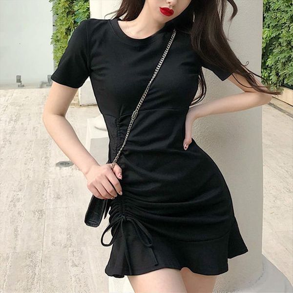 summer grey round neck ruffled womens dresses fishtail short sleeve black harajuku slim drawstring wide loose, Black;gray
summer grey round neck ruffled womens dresses fishtail short sleeve black harajuku slim drawstring wide loose, Black;gray