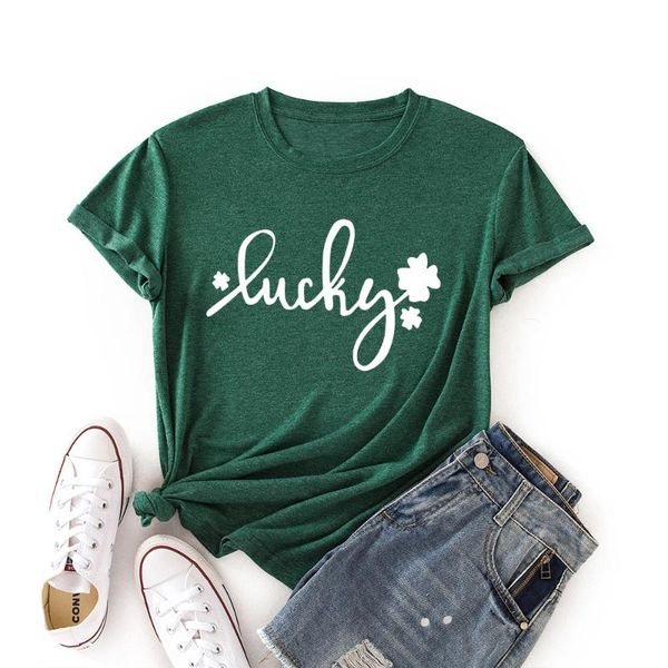 women's t-shirt women t-shirts cotton casual harajuku lucky printed short sleeve graphic tee summer female t shirt shirts clothes, White
women's t-shirt women t-shirts cotton casual harajuku lucky printed short sleeve graphic tee summer female t shirt shirts clothes, White