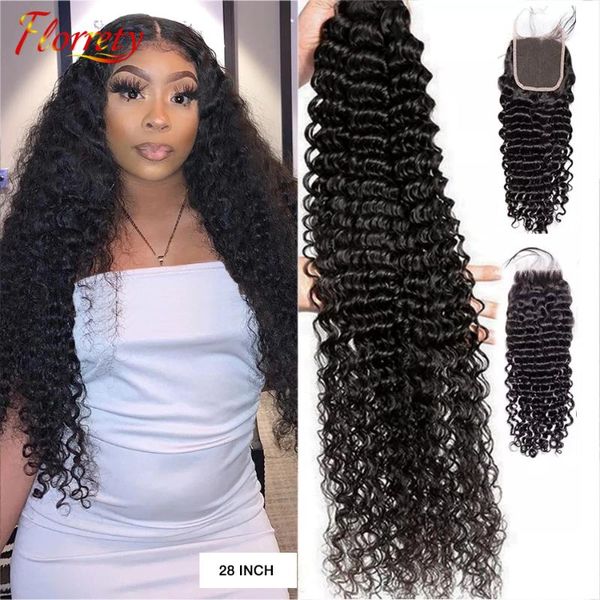 human hair bulks curly bundles with closure deep wave brazilian weave double drawn remy, Black
human hair bulks curly bundles with closure deep wave brazilian weave double drawn remy, Black