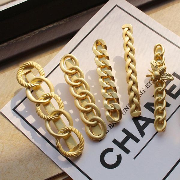 hair accessories handmade chain clips gold color long barrettes for women girls korean fashion hairpin gifts
hair accessories handmade chain clips gold color long barrettes for women girls korean fashion hairpin gifts