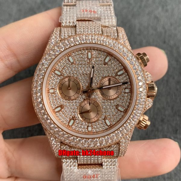 jvs watches 40mm iced out full diamond eta7750 automatic chronograph mens watch pavé diamonds dial 18k rose gold bracelet bracelet oyster bu, Slivery;brown
jvs watches 40mm iced out full diamond eta7750 automatic chronograph mens watch pavé diamonds dial 18k rose gold bracelet bracelet oyster bu, Slivery;brown