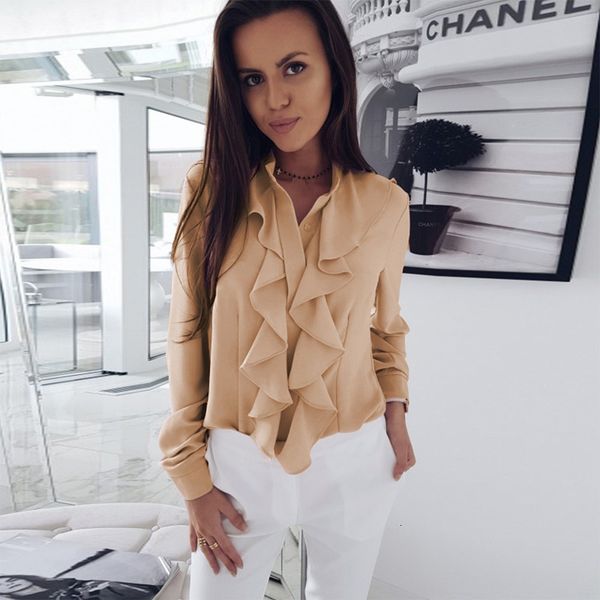 women's blouses & shirts ruffles chiffon office women blouse autumn white black slim long sleeve shirt ladies casual v-neck work 99x7
women's blouses & shirts ruffles chiffon office women blouse autumn white black slim long sleeve shirt ladies casual v-neck work 99x7