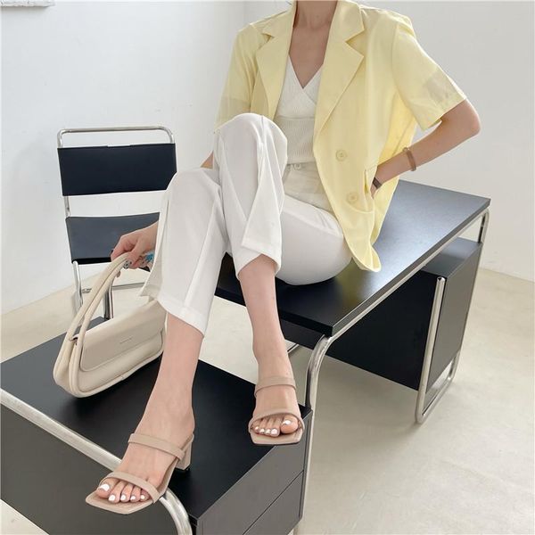 sandals lmcavasun 2021 korean version of the summer fashion high-heeled slippers thick heel open-toed and, Black
sandals lmcavasun 2021 korean version of the summer fashion high-heeled slippers thick heel open-toed and, Black