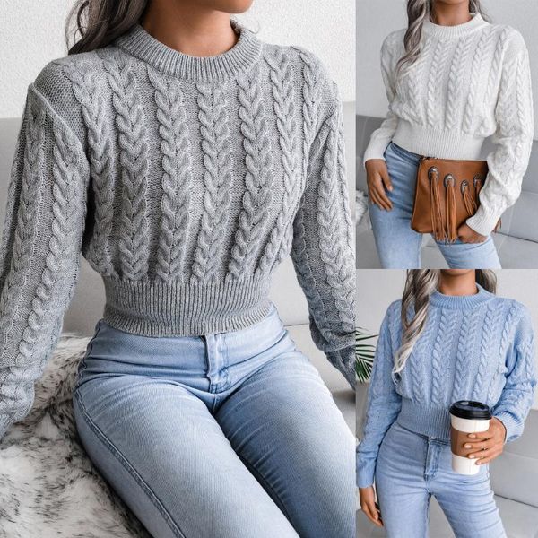 women's sweaters autumn winter twist waist knitted sweater with cropped navel women casual oversized pullovers, White;black
women's sweaters autumn winter twist waist knitted sweater with cropped navel women casual oversized pullovers, White;black