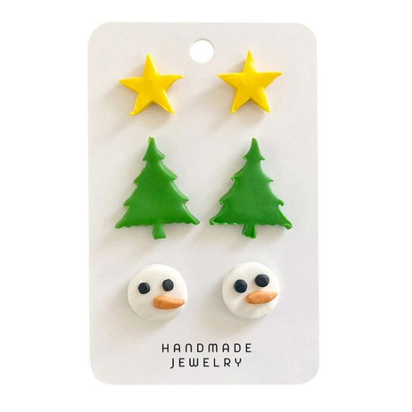 stud latest cute cartoon polymer clay star snowman christmas tree earring set xmas design women fashion jewelry wholesale, Golden;silver
stud latest cute cartoon polymer clay star snowman christmas tree earring set xmas design women fashion jewelry wholesale, Golden;silver