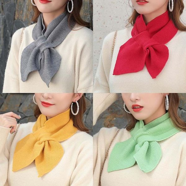 korean women bowknot cross knit ring neck scarves fashion female spring winter solid scarf elastic soft wool warm accessories, Blue;gray
korean women bowknot cross knit ring neck scarves fashion female spring winter solid scarf elastic soft wool warm accessories, Blue;gray