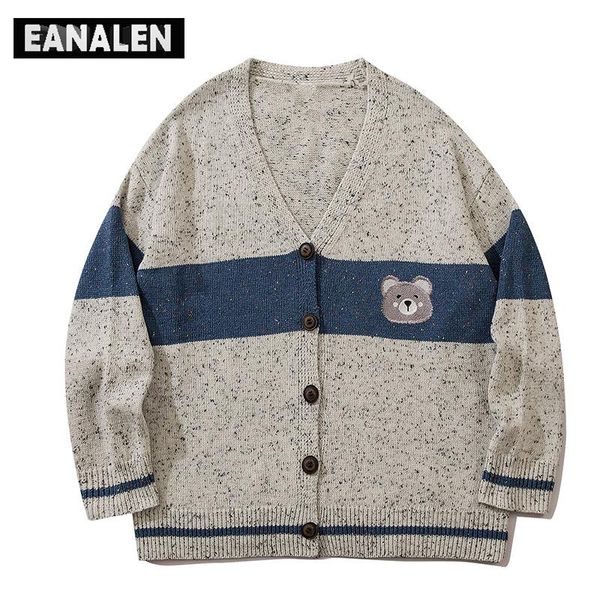 men's sweaters harajuku color block bear ugly knitted sweater women's super street vintage cute cotton jumper cardigan winter jack, White;black
men's sweaters harajuku color block bear ugly knitted sweater women's super street vintage cute cotton jumper cardigan winter jack, White;black