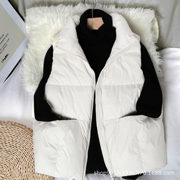 women's vests 2021 women sleeveless vest winter warm down cotton padded jacket female veats mandarin collar casual zipper waistcoat, Black;white
women's vests 2021 women sleeveless vest winter warm down cotton padded jacket female veats mandarin collar casual zipper waistcoat, Black;white