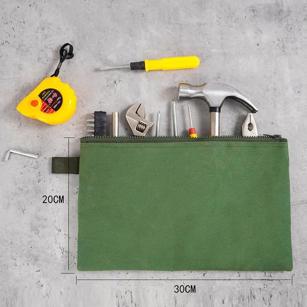 storage bags 1pc hardware canvas tool bag multi-purpose electrician portable wrench screwdriver hanging zipper carrier tote
storage bags 1pc hardware canvas tool bag multi-purpose electrician portable wrench screwdriver hanging zipper carrier tote
