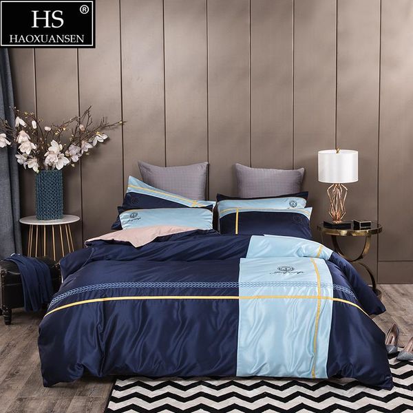 bedding sets business style embroidery sky blue plaid stripes design duvet cover quilt bed linen bedsheet/fitted sheet
bedding sets business style embroidery sky blue plaid stripes design duvet cover quilt bed linen bedsheet/fitted sheet