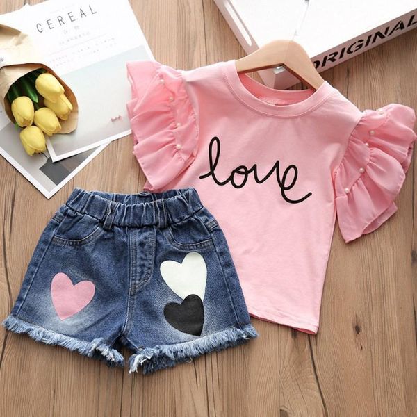 clothing sets 2021 sweetheart summer girls suits shorts jean kids teenager outwear two piece beach pink orange high quality, White
clothing sets 2021 sweetheart summer girls suits shorts jean kids teenager outwear two piece beach pink orange high quality, White