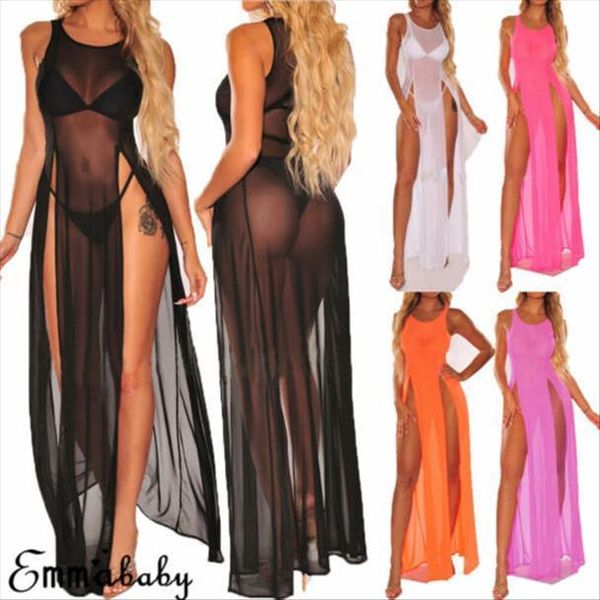 fashion solid boho long women dress maxi evening party holiday beach split dresses summer sundress mesh cover up, Black;gray
fashion solid boho long women dress maxi evening party holiday beach split dresses summer sundress mesh cover up, Black;gray
