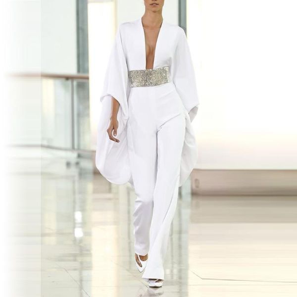 women's jumpsuits & rompers women jumpsuit playsuit siamese white solid print irregular v-neck loose flared sleeves atmosphere romper l, Black;white
women's jumpsuits & rompers women jumpsuit playsuit siamese white solid print irregular v-neck loose flared sleeves atmosphere romper l, Black;white