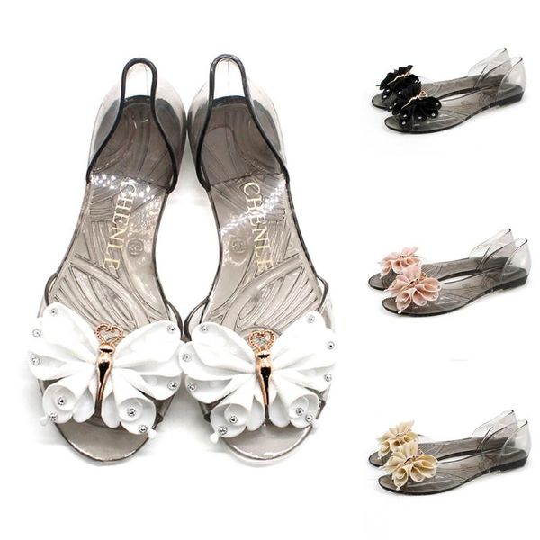 women casual butterfly peep-toe flat sandals plastic slip-on beach walk shoes concise fashion shoes#g40, Black
women casual butterfly peep-toe flat sandals plastic slip-on beach walk shoes concise fashion shoes#g40, Black