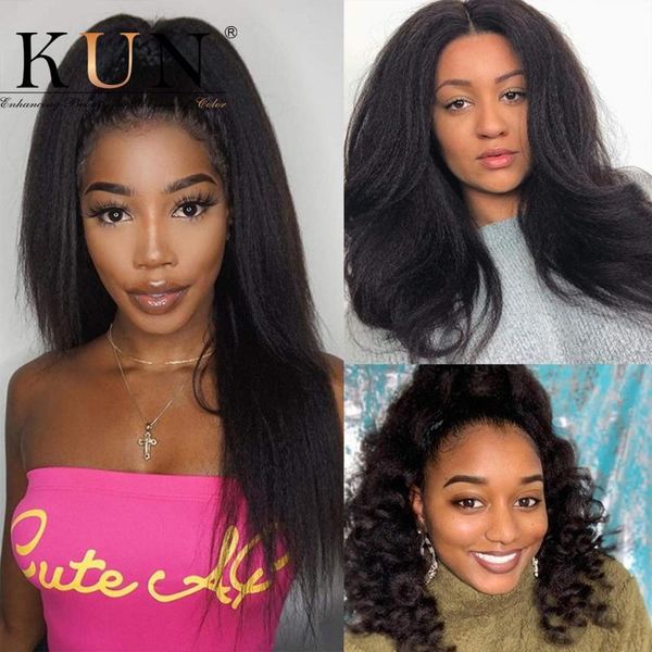 lace wigs part front wig kinky straight human hair 250 density t brazilian remy 13x1, Black;brown
lace wigs part front wig kinky straight human hair 250 density t brazilian remy 13x1, Black;brown