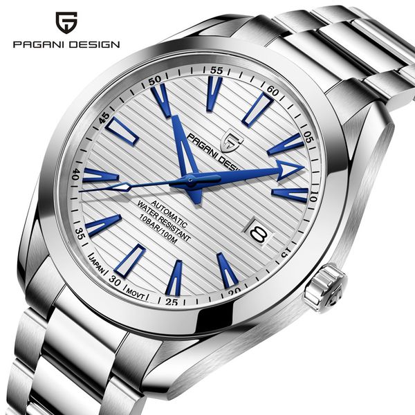 2021 pagani design 40mm men's watches luminous mechanical automatic watch brand luxury waterproof wristwatch for men nh35, Silver
2021 pagani design 40mm men's watches luminous mechanical automatic watch brand luxury waterproof wristwatch for men nh35, Silver
