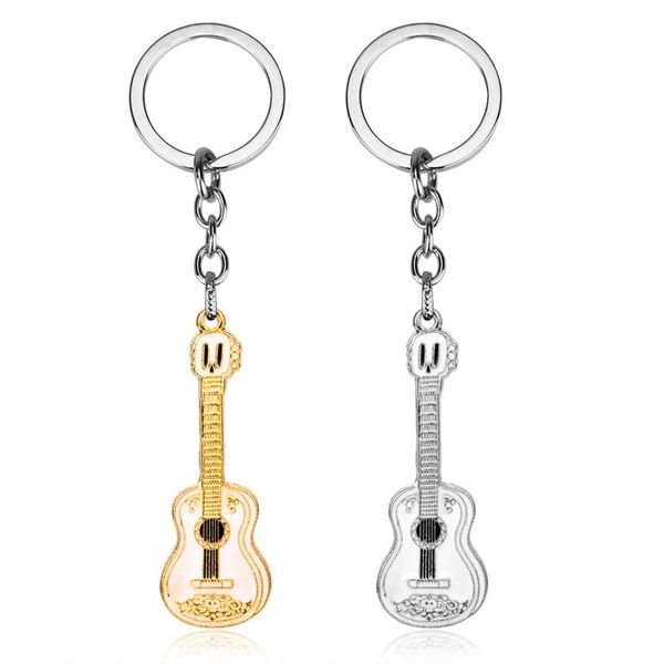 keychains dongsheng movie cocoes keychain for men miguel guitar model key chains ring holder women kids childern bag car keyring-5, Silver 
keychains dongsheng movie cocoes keychain for men miguel guitar model key chains ring holder women kids childern bag car keyring-5, Silver