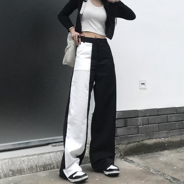 women's pants & capris houzhou gothic streetwear black white patchwork wide leg women mall goth hippie oversize loose trousers female t
women's pants & capris houzhou gothic streetwear black white patchwork wide leg women mall goth hippie oversize loose trousers female t
