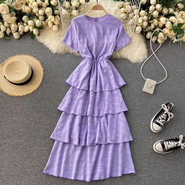 singreiny french ruffled cake dress women korean o neck short sleeve a-line dresses summer elegant solid vacation beach dress 210419, Black;gray
singreiny french ruffled cake dress women korean o neck short sleeve a-line dresses summer elegant solid vacation beach dress 210419, Black;gray