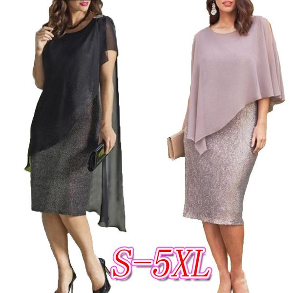 party dresses 2021 elegent fashion summer women regular o-neck plus size knee-length dress s-5xl, White;black
party dresses 2021 elegent fashion summer women regular o-neck plus size knee-length dress s-5xl, White;black