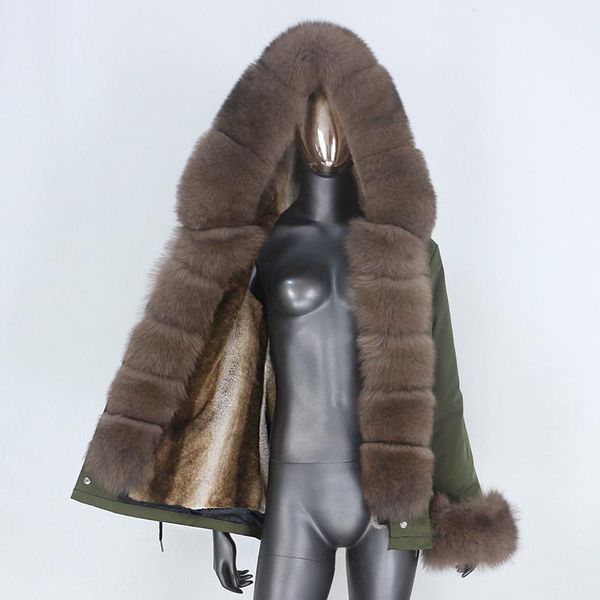 women's fur & faux cxfs 2021 winter jacket women short waterproof parka real coat natural big collar hood warm removable outerwear, Black
women's fur & faux cxfs 2021 winter jacket women short waterproof parka real coat natural big collar hood warm removable outerwear, Black