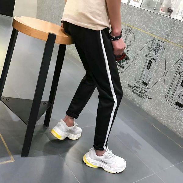 men's pants 2021 spring and summer casual vintage track wide leg hip hop sports men trousers mens sweatpants, Black
men's pants 2021 spring and summer casual vintage track wide leg hip hop sports men trousers mens sweatpants, Black