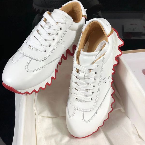 2021ss personality and fashion couple sneakers luxury designer lace-up shoes with genuine leather red bottom casual designer shoes, Black
2021ss personality and fashion couple sneakers luxury designer lace-up shoes with genuine leather red bottom casual designer shoes, Black