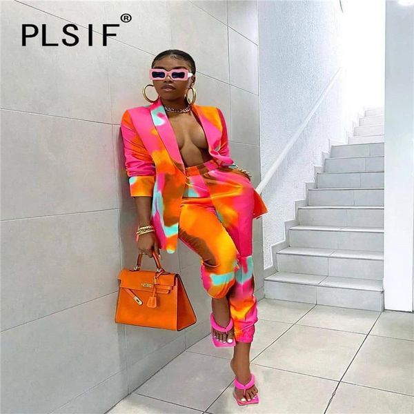 women's two piece pants 2021 women streetwear long pant set blazer and suit casual party matching sets, White 
women's two piece pants 2021 women streetwear long pant set blazer and suit casual party matching sets, White