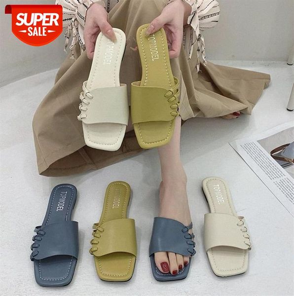 women's sandals and slippers, flat-bottomed outer wear, fashionable woven korean version of ladies slippers #rt4x, Black
women's sandals and slippers, flat-bottomed outer wear, fashionable woven korean version of ladies slippers #rt4x, Black