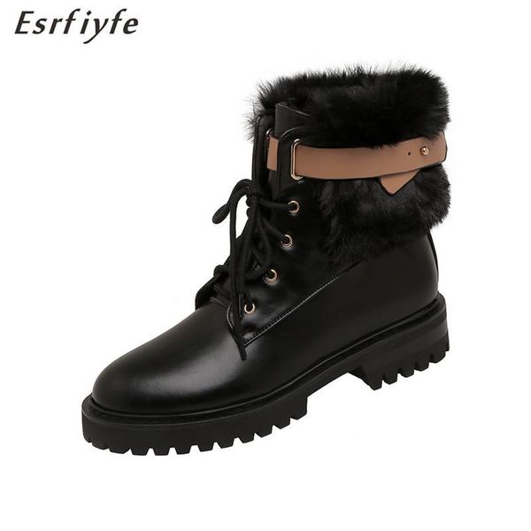 boots esrfiyfe 2021 winter snow platform plush fur ankle women thick heels chunky combat ladies shoes, Black
boots esrfiyfe 2021 winter snow platform plush fur ankle women thick heels chunky combat ladies shoes, Black