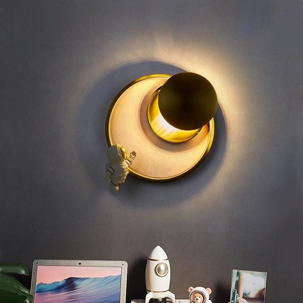 wall lamp modern designer for indoor bedroom children's room gold astronaut moon creative lighting decoration bedside lamps
wall lamp modern designer for indoor bedroom children's room gold astronaut moon creative lighting decoration bedside lamps