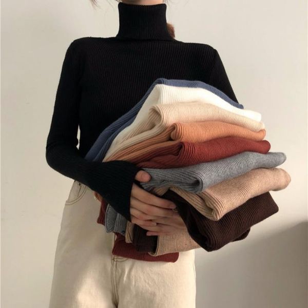 women's sweaters winter autumn women turtleneck purple sweater korean slim pullover thick basic casual solid dropping soft warm, White;black
women's sweaters winter autumn women turtleneck purple sweater korean slim pullover thick basic casual solid dropping soft warm, White;black