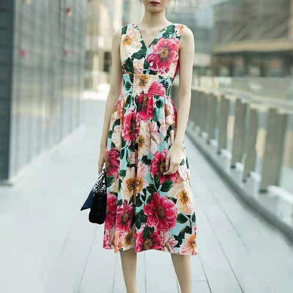 dresses summer camellia floral multicolor tank women elegant v-neck flower print elastic waist holiday beach midi, Black;gray
dresses summer camellia floral multicolor tank women elegant v-neck flower print elastic waist holiday beach midi, Black;gray