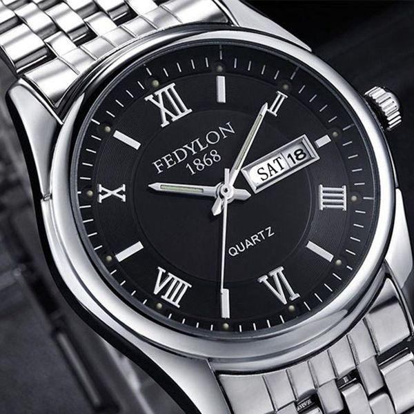 wristwatches business men's stainless steel watches calendar waterproof date clock male sports casual relogio masculino wriswatch, Slivery;brown
wristwatches business men's stainless steel watches calendar waterproof date clock male sports casual relogio masculino wriswatch, Slivery;brown