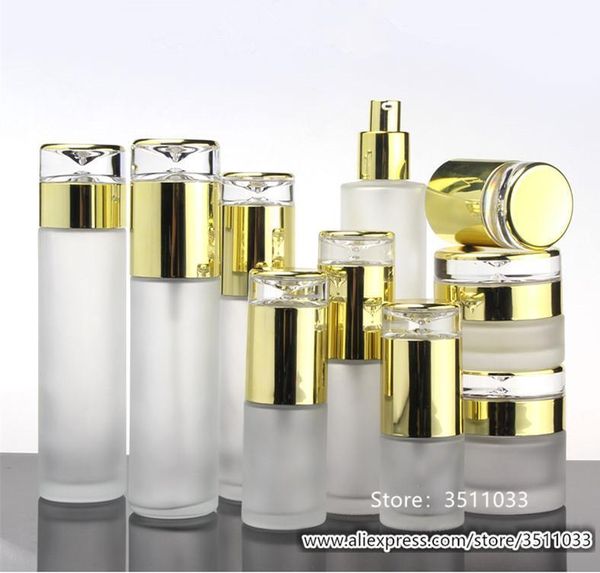 storage bottles & jars 10pcs classical elegant glass pump bottle 30g cosmetic cream jar frosted lotion gold cap 30ml 40ml 60ml 
storage bottles & jars 10pcs classical elegant glass pump bottle 30g cosmetic cream jar frosted lotion gold cap 30ml 40ml 60ml
