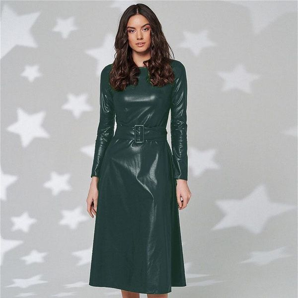 casual dresses fashion belt faux leather women long sleeve slim fit pu dress club wear arrival autumn winter, Black;gray
casual dresses fashion belt faux leather women long sleeve slim fit pu dress club wear arrival autumn winter, Black;gray